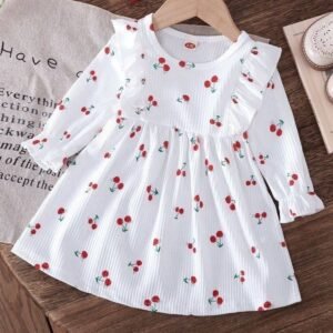 child store Cotton Blend Dress For Baby Girls ( Pack of 1 , White )