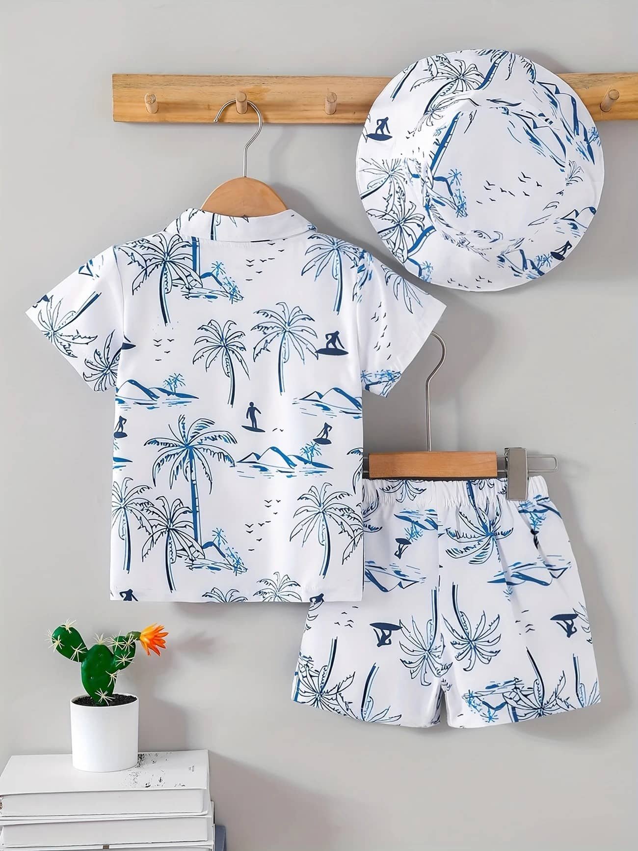 fastdeal Baby Boys Cotton Blend Shirt & Shorts Set ( White , Pack of 1 ) - Image 2