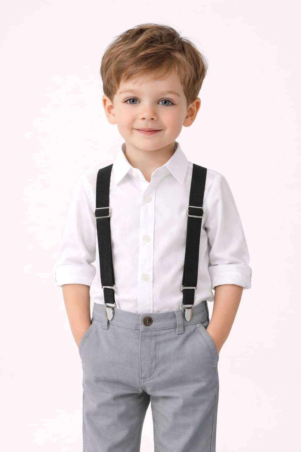 kiyansh club Pack of 1 Boys 100% Cotton Full Sleeves Shirt ( White ) - Image 3