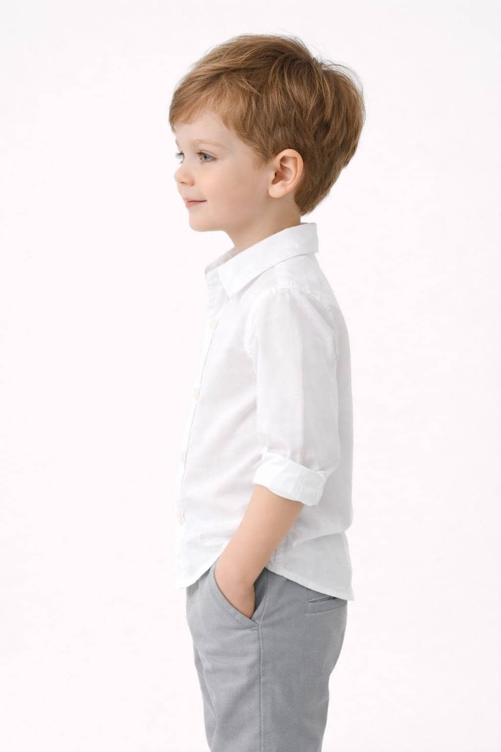 kiyansh club Pack of 1 Boys 100% Cotton Full Sleeves Shirt ( White ) - Image 5