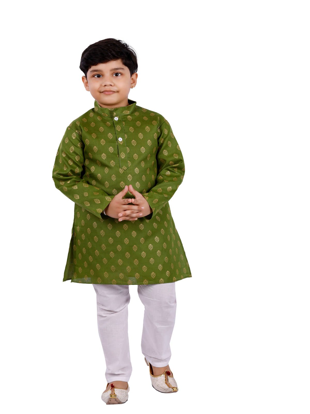 s muktar garments Pack of 1 Boys Cotton Blend ( Green )