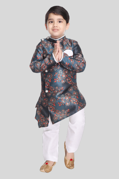s muktar garments Pack of 1 Boys Silk ( Multicolor )