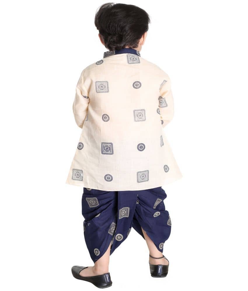 s muktar garments Pack of 1 Boys Cotton Blend ( Off White ) - Image 2
