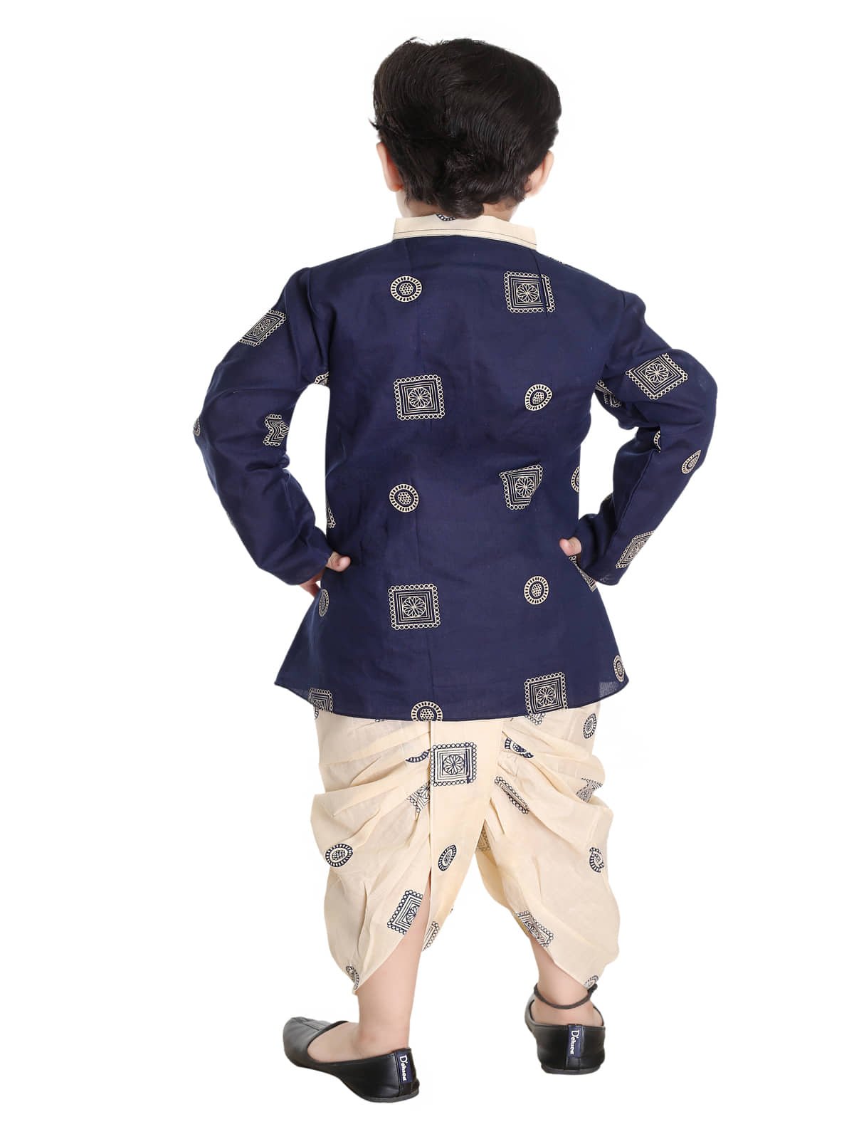 s muktar garments Pack of 1 Boys Cotton Blend ( Off White ) - Image 2