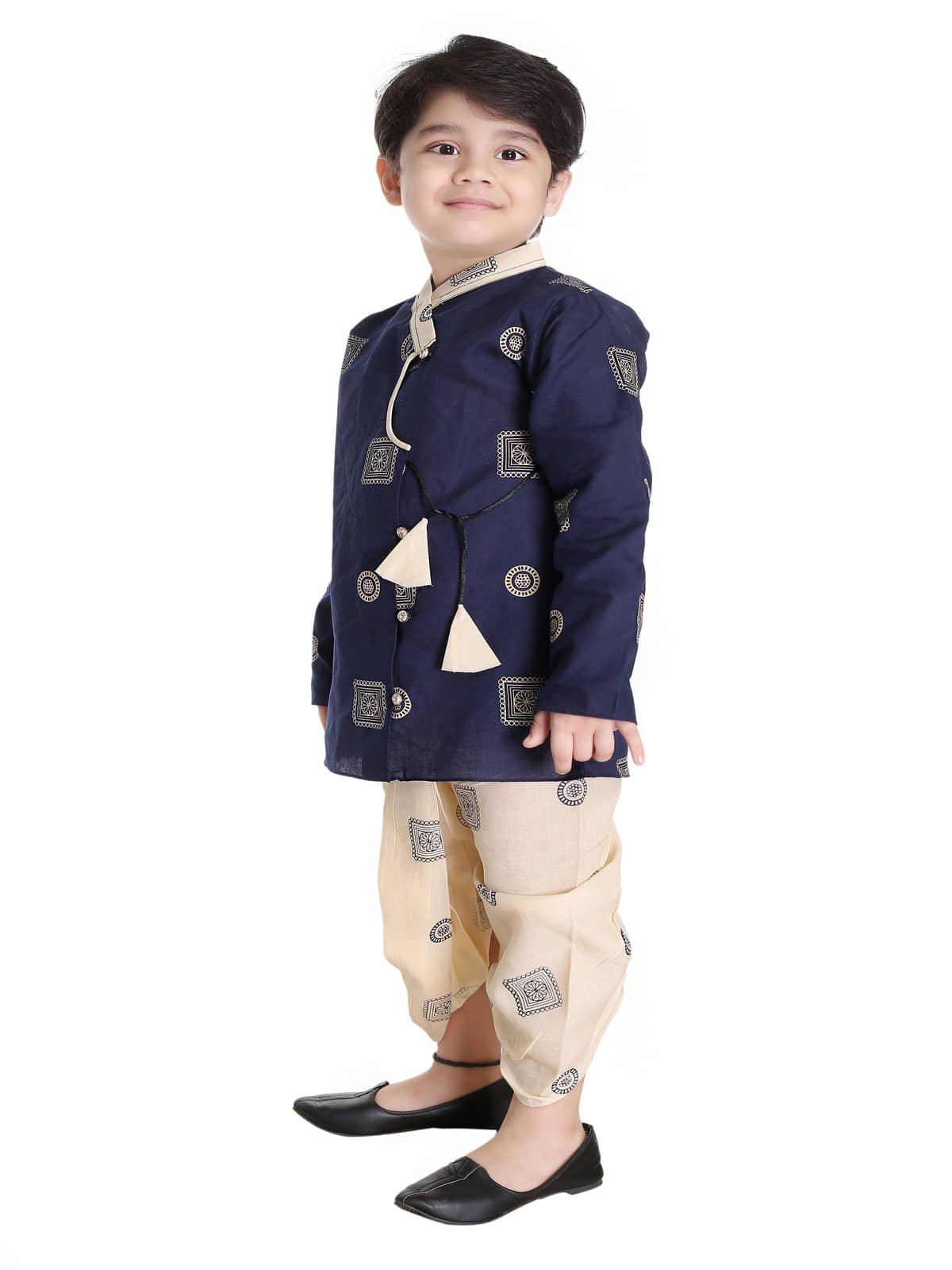 s muktar garments Pack of 1 Boys Cotton Blend ( Off White ) - Image 3