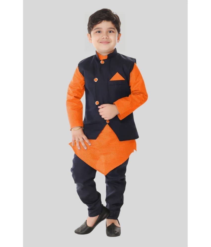 s muktar garments Pack of 1 Boys Cotton ( Orange )