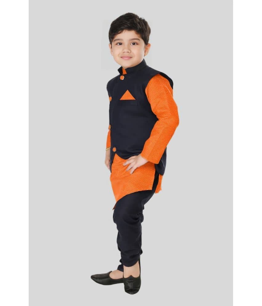 s muktar garments Pack of 1 Boys Cotton ( Orange ) - Image 3
