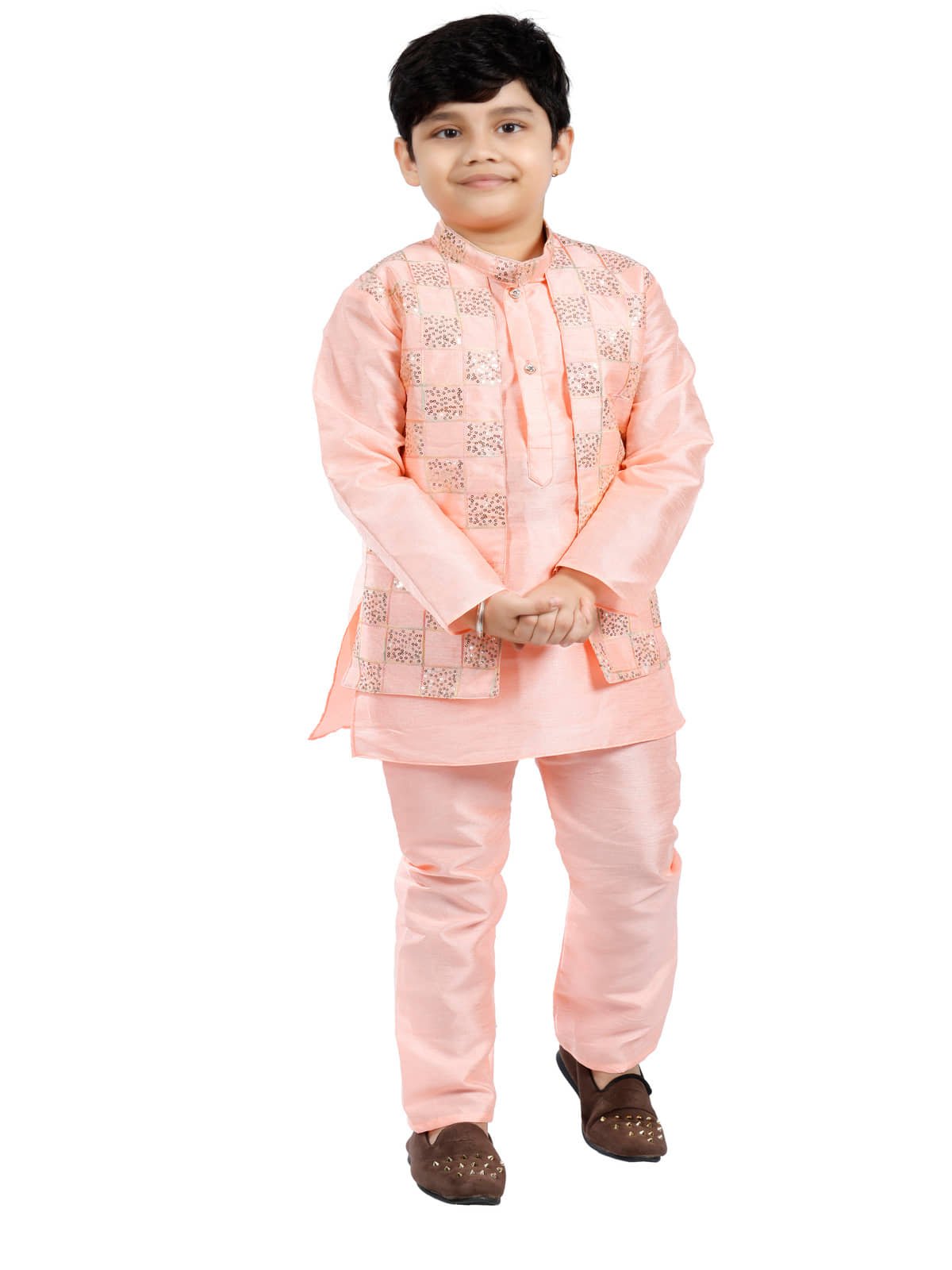 s muktar garments Pink Rayon Boys ( Pack of 1 )