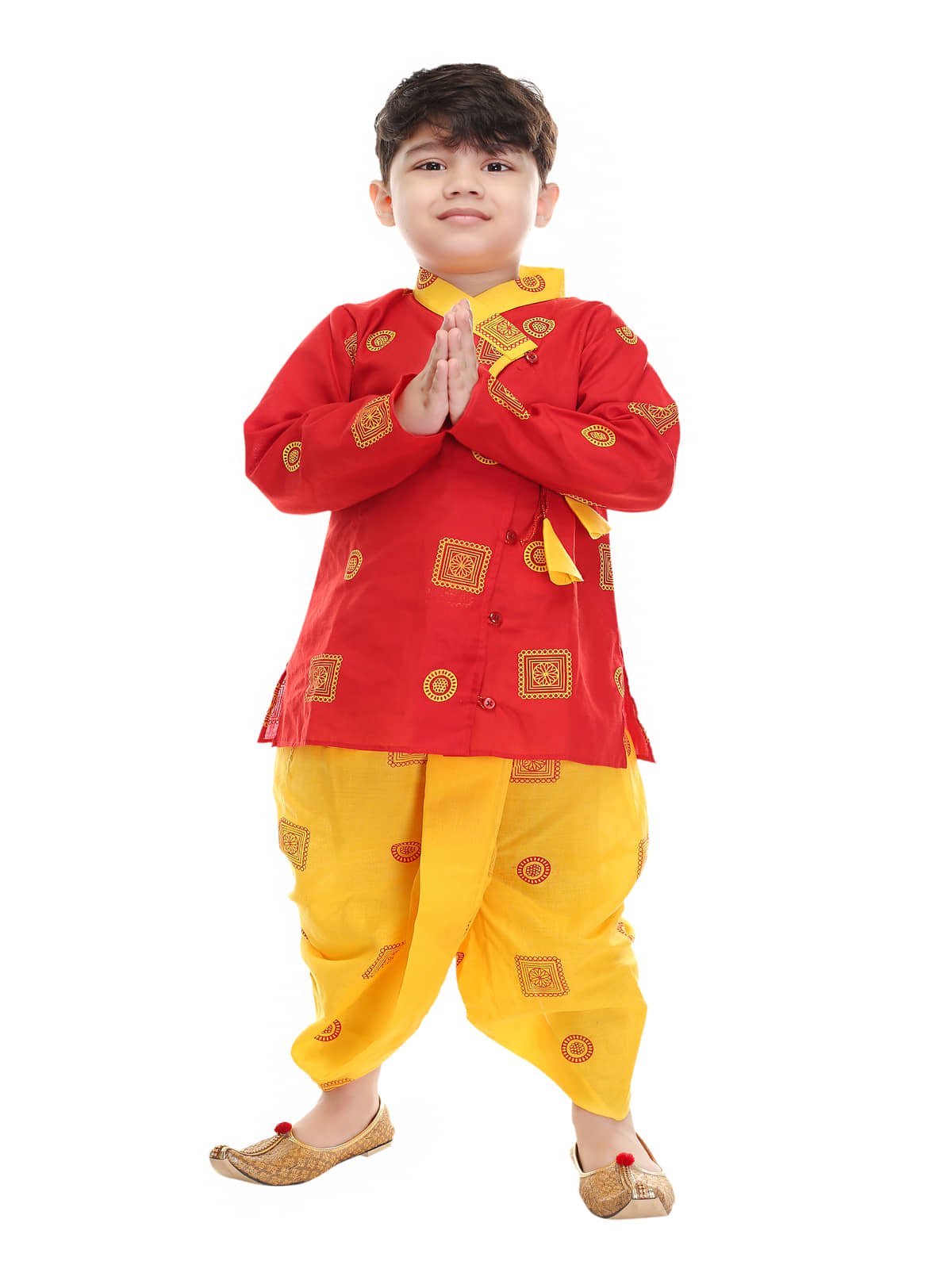 s muktar garments Pack of 1 Boys Cotton Blend ( Red )