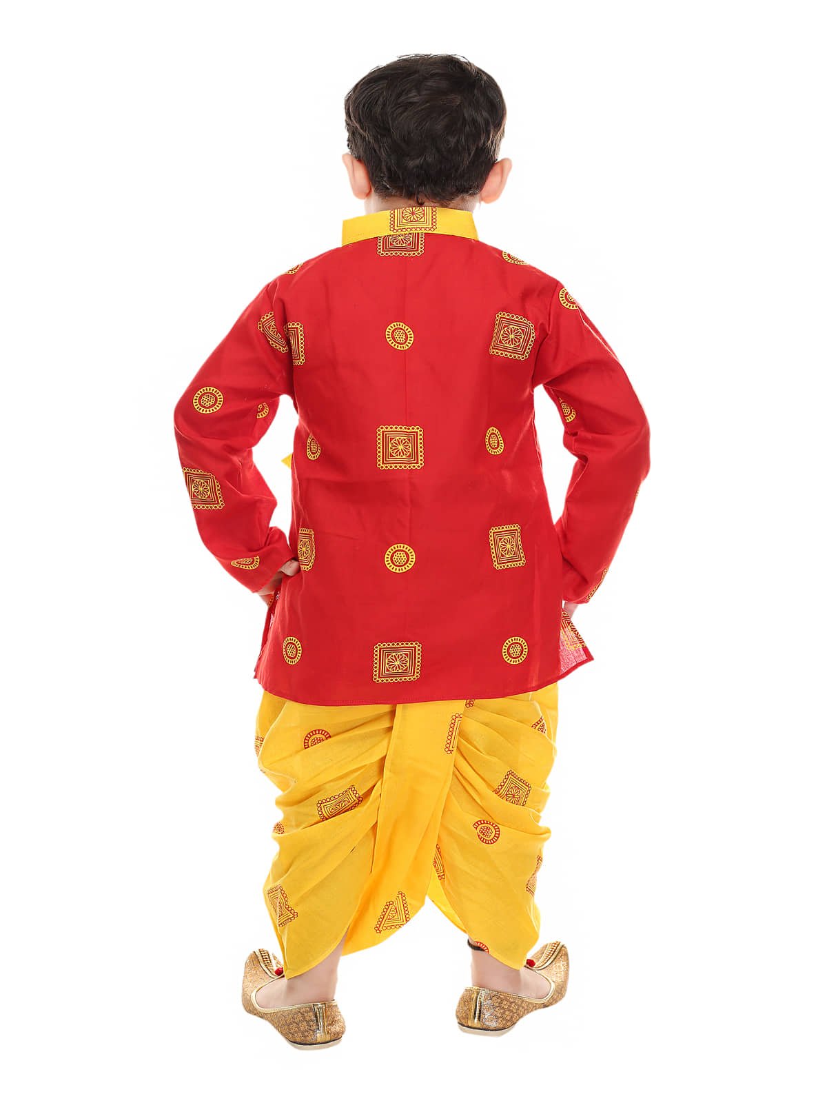 s muktar garments Pack of 1 Boys Cotton Blend ( Red ) - Image 2