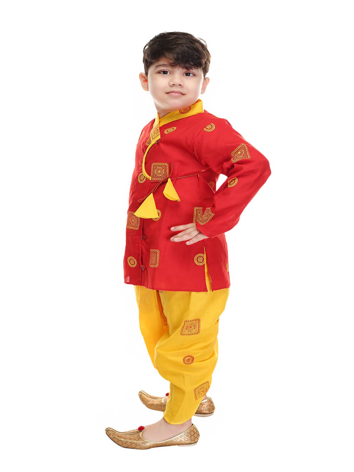 s muktar garments Pack of 1 Boys Cotton Blend ( Red ) - Image 3