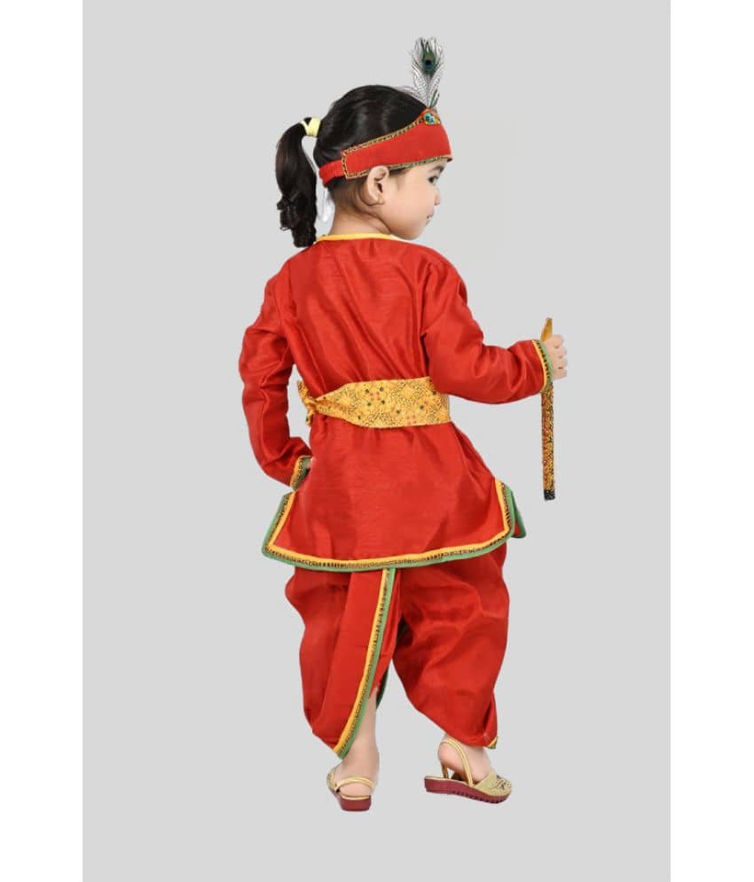 s muktar garments Red Synthetic Boys Mythological Character Costume ( Pack of 1 ) - Image 2