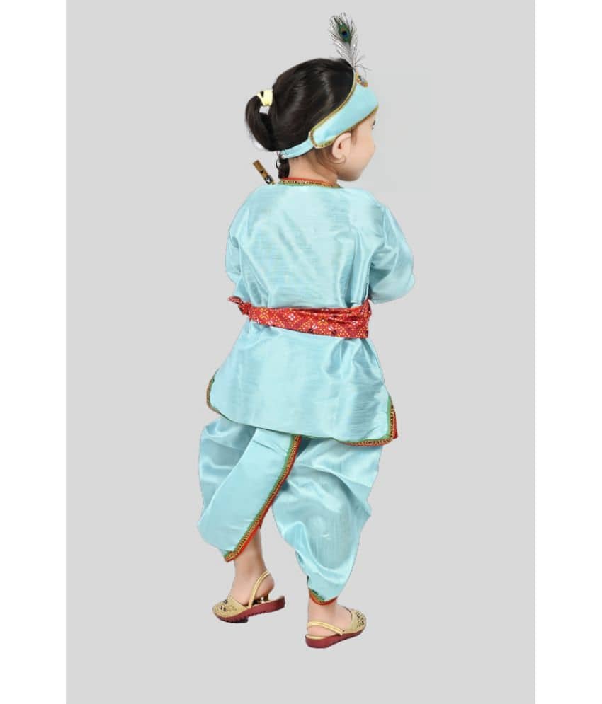 s muktar garments Turquoise Synthetic Boys Mythological Character Costume ( Pack of 1 ) - Image 2
