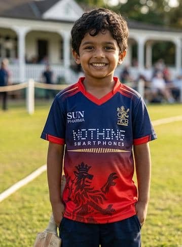 ss sports Pack of 1 Boys Cotton Blend Jersey ( Multicolor )