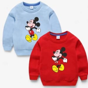 woramoda Pack of 2 Boys Fleece Sweatshirt ( Red )